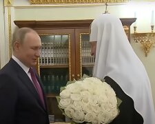 патриарх Кирилл и Владимир Путин \ кадр с видео