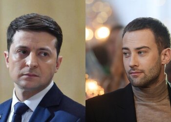 Дмитрий Шепелев и Владимир Зеленский, коллаж
