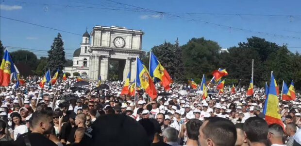 Митинги в Молдове, фото: скриншот из видео