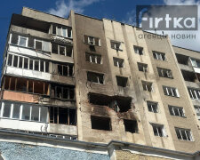 Поврежденные квартиры после российской атаки в Ивано-Франковске