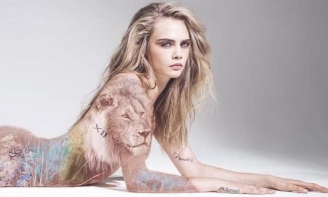 Кара Делевинь разделась ради борьбы с браконьерством