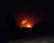 Опубликовано видео взрывов на складах ВСУ под Винницей