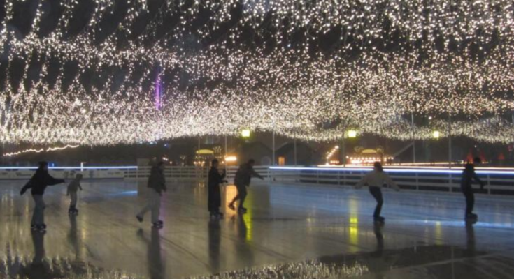 Українці, Київ, ковзанка, фото з соцмереж