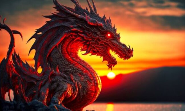 Дракон, символ 2024 року, фото Pinterest