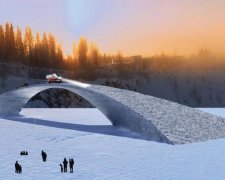 Студенти побудують крижаний міст по кресленнях Леонардо да Вінчі