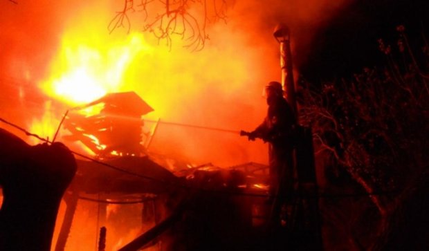 Под Киевом во время пожара погибла женщина (фото)