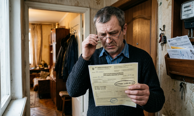 Штраф за счетчик. Фото: сгенерированное ИИ