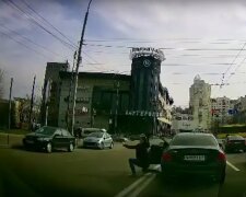 Стрілянина в центрі Києва, кадр з відео