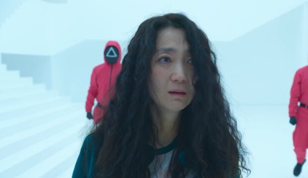 Ким Чжу Рен, кадр из "Игры в кальмара"