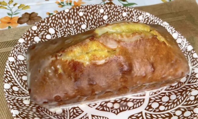 Апельсиновый кекс: фото скрин рецепта