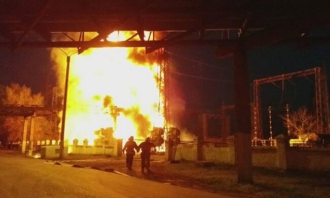 Знеструмлена північ Луганщини через пожежу на ТЕС