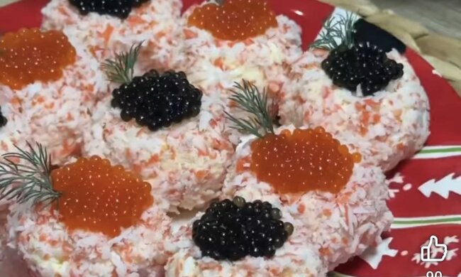 Крабові рафаелки: фото скрін рецепту