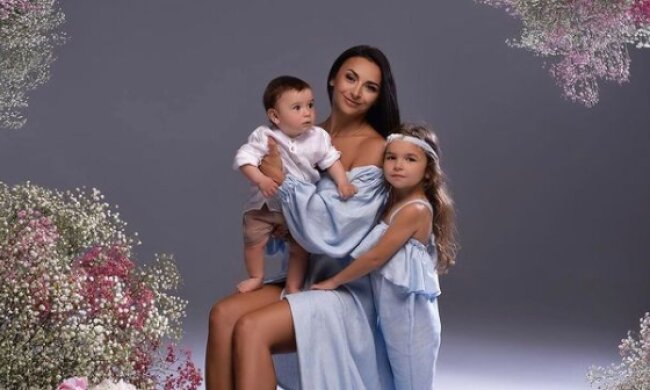 Ілона Гвоздьова з дітьми, фото з Instagram