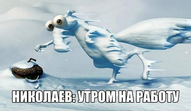 Фотожабы на снегопад в Николаеве подорвали сеть (фото)