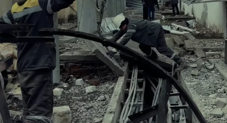 Последствия атаки по энергетике. Фото: скрин youtube