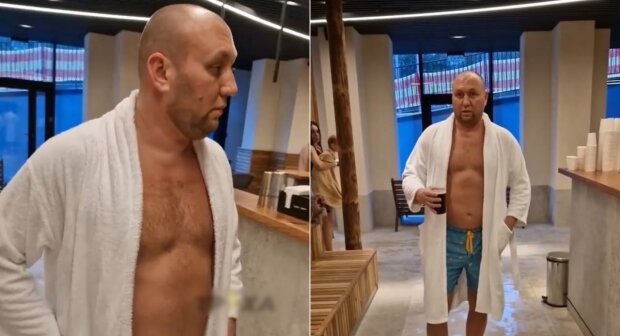 Українець, який образив військового медика: кадр із відео