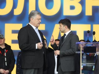 Петро Порошенко та Володимир Зеленський