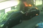 підпал автомобіля Болдіна в Одесі, скрін з відео