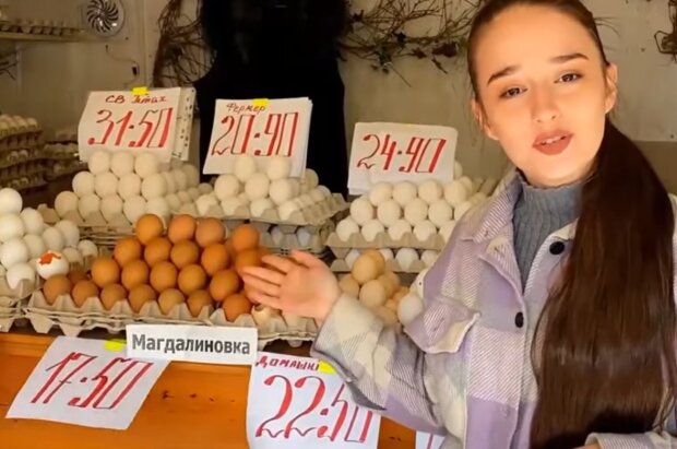 Ціни на яйця в Дніпрі, фото Знай.uа