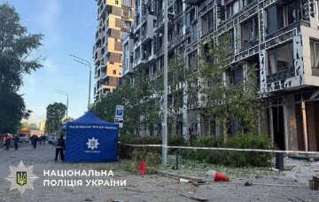Место атаки в Киеве