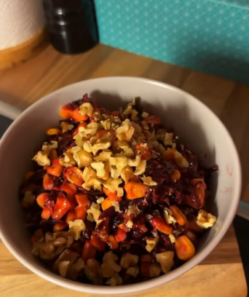 Салат з буряка: фото скрін рецепту