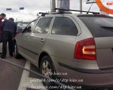 Потрійне ДТП на мосту Патона у Києві (фото)