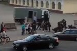 Протесты в Беларуси, скриншот видео
