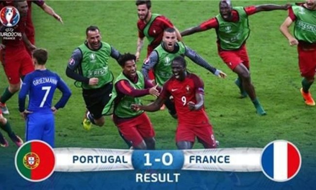 Для победы в финале Евро-2016 сборной Португалии понадобилось 109 минут