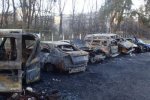 В Деснянском районе ночью сгорело 12 автомобилей