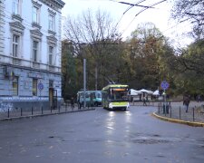 Тролейбус у Львові, скріншот із відео