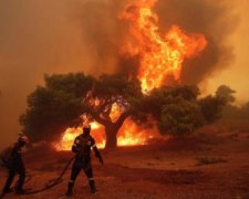 Огненная дорога: поезд промчал сквозь полыхающий лес, видео