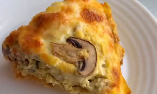 Картофельно-мясной пирог: фото скрин рецепта