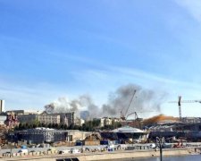 У центрі Москви щось сильно горить. А раптом?