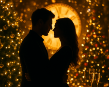 Влюбленная пара, Новый год, изображение: Знай.ua