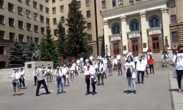протест студентов, скриншот из видео