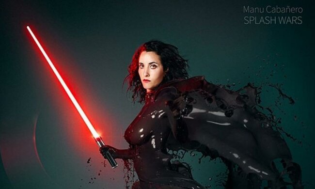 Моделі в «молочних» костюмах Star Wars (фото)