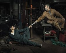 Автомеханіки зіграли героїв картин Мікеланджело (фото)