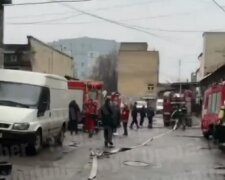 Пожежа в Києві, фото: скріншот з відео