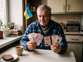 пенсіонер гривні донорство доплата