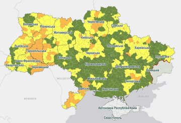 Карантинні зони, інфографіка