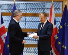 Туску прийшла заява від Британії про запуск Brexit