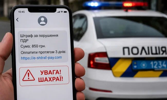 Фейкові штрафи від імені поліції