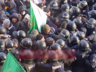 Акція протесту ФОП, скріншот з відео