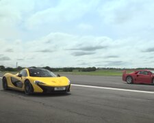 McLaren P1 vs Ferrari F40, скриншот