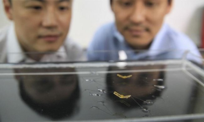 Вчені навчили робота-водоміра стрибати по воді (відео)