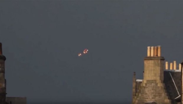 Житель Эдинбурга заснял НЛО в небе