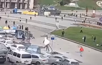ДТП на Майдане Независимости, скриншот видео