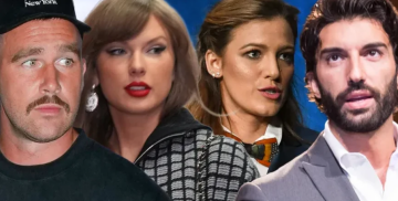 Трэвис Келси, Тейлор Свифт, Блейк Лайвли и Джастин Бальдони