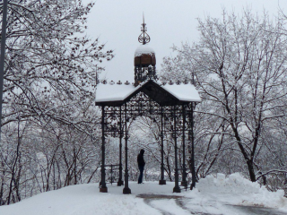 Украинцы, Киев, зима, снег, фото из соцсетей