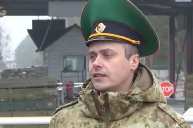 Замначальника пограничной заставы "Глушковичи", кадр из видео